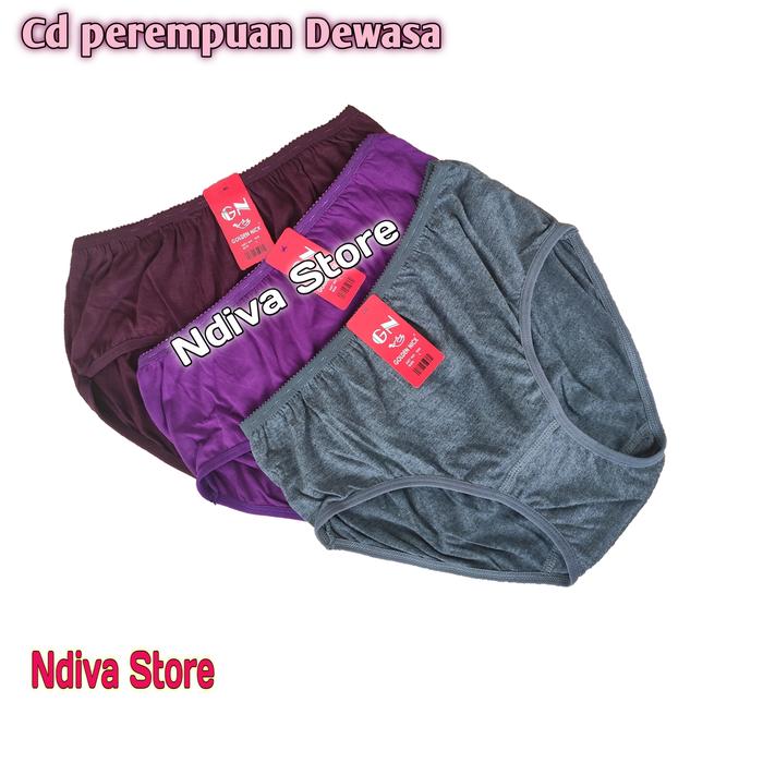6pcs Celana dalam perempuan,sempak cewek remaja dan dewasa warna gelap.