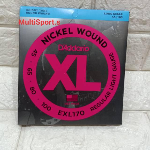 100% IMPORT USA SENAR GITAR BASS D'ADDARIO 4 SENAR