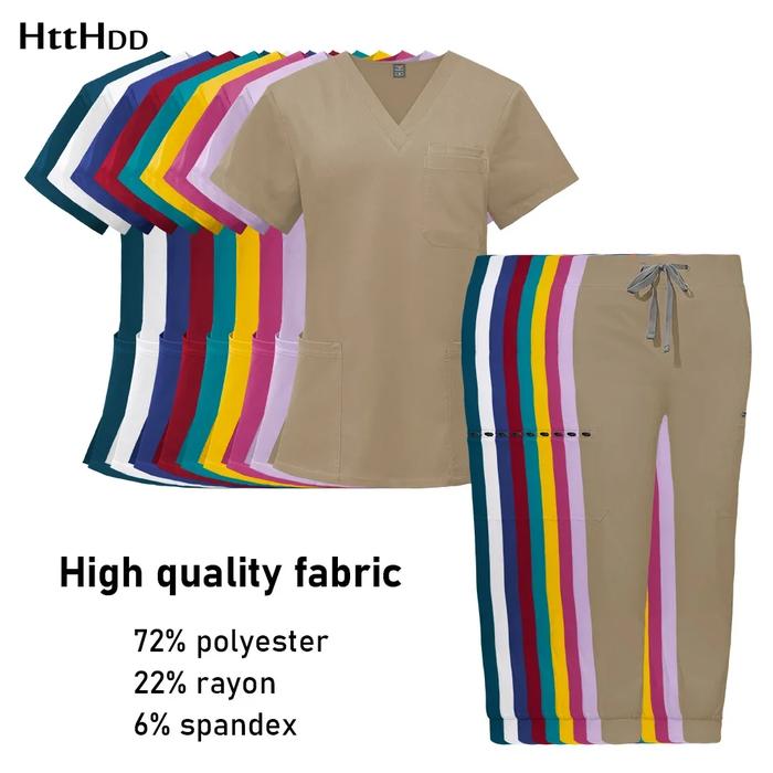 Nurse Uniform Woman Hospital Doctor Men's Medical Sweatshirt Nursing Pants Uni Workshop Uniforms Bea