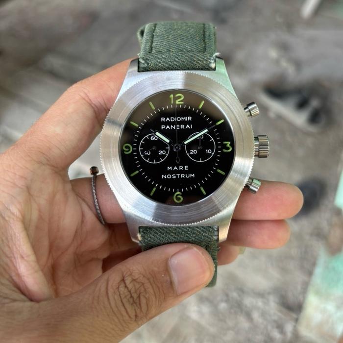 Panerai Jam Tangan Pria Radiomir Mare Nostrum Movement Manual Winding Diameter 50mm Gagah Macho Kond