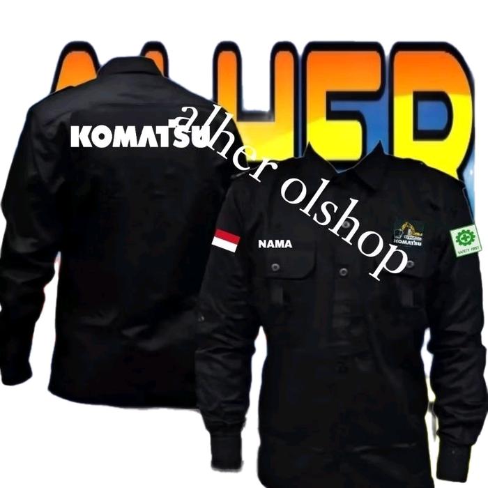 big size Kemeja Komatsu baju Komatsu seragam Komatsu baju kerja Komatsu Pdl Komatsu baju lapangan Ko
