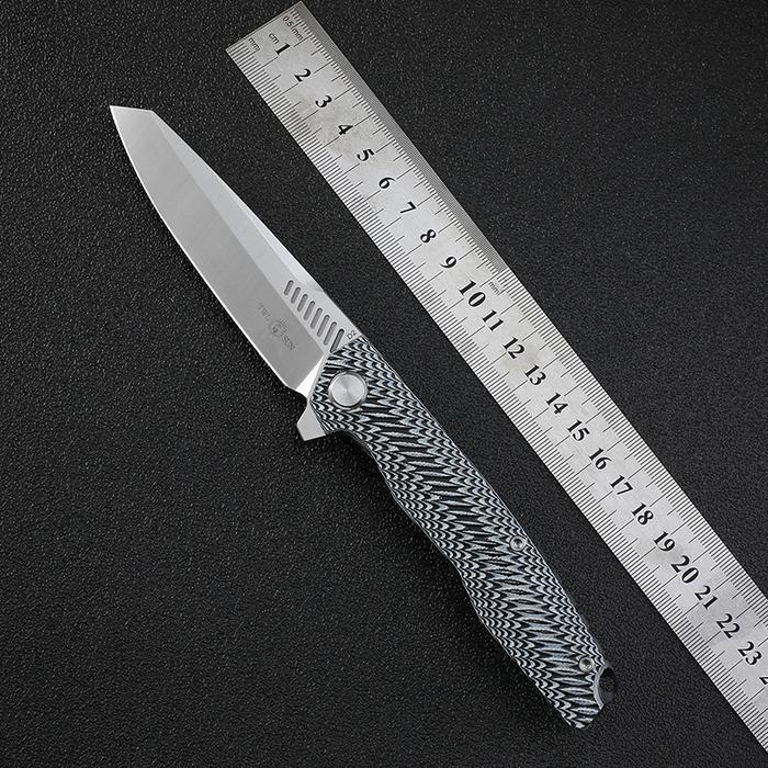 TwoSun TS16 D2 Steel Folding Knife G10 Handle Outdoor Camping