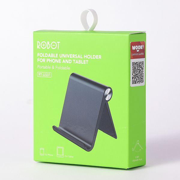 [ RT-US07 ]- HOLDER HALTER PHONE HOLDER DUDUKAN HP ROBOT RT-US07 Foldable Stand Desk Phone Tablet Ho
