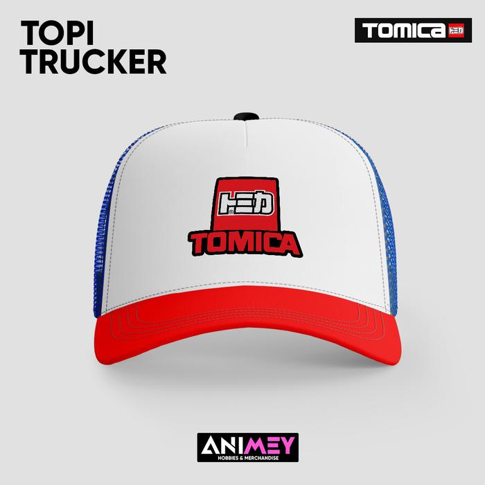 Topi Trucker Tomica Logo / Topi Jaring Tomica / Topi Tomica