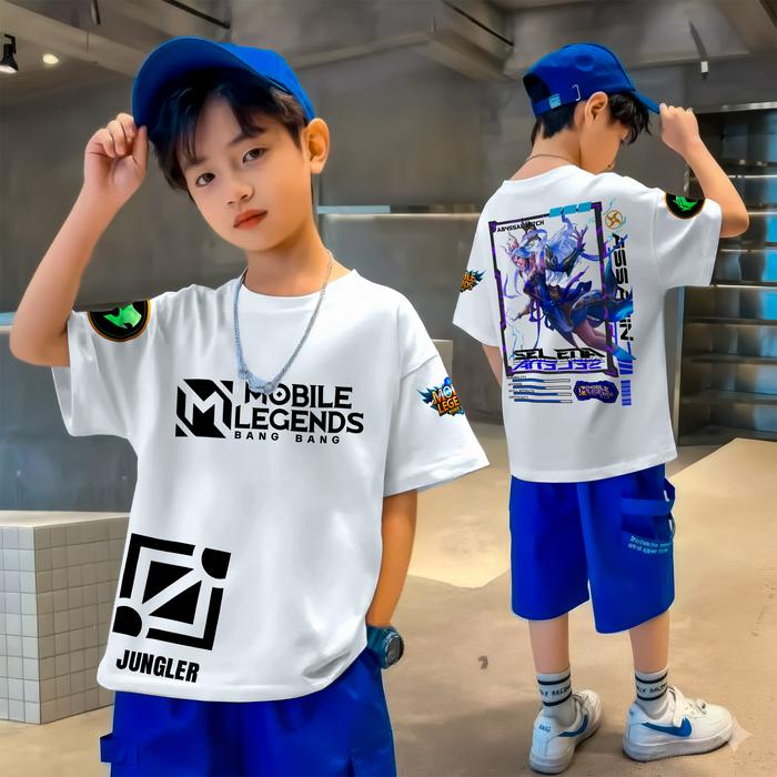 Kaos Anak Distro Premium (MOBILE LEGENDS SELENA)–Sablon DTF kualitas tinggi, lembut & tidak kaku Ba