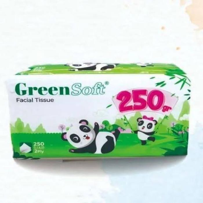 Tissue Nice Clean Plus Facial Tissue 180 Sheets / 360 Helai 2 Ply Tisu Tissu Travel Promo Nice Green