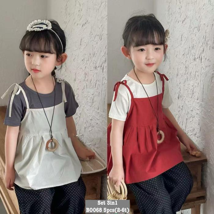 Setelan Anak Cewek 3in1 BO068
