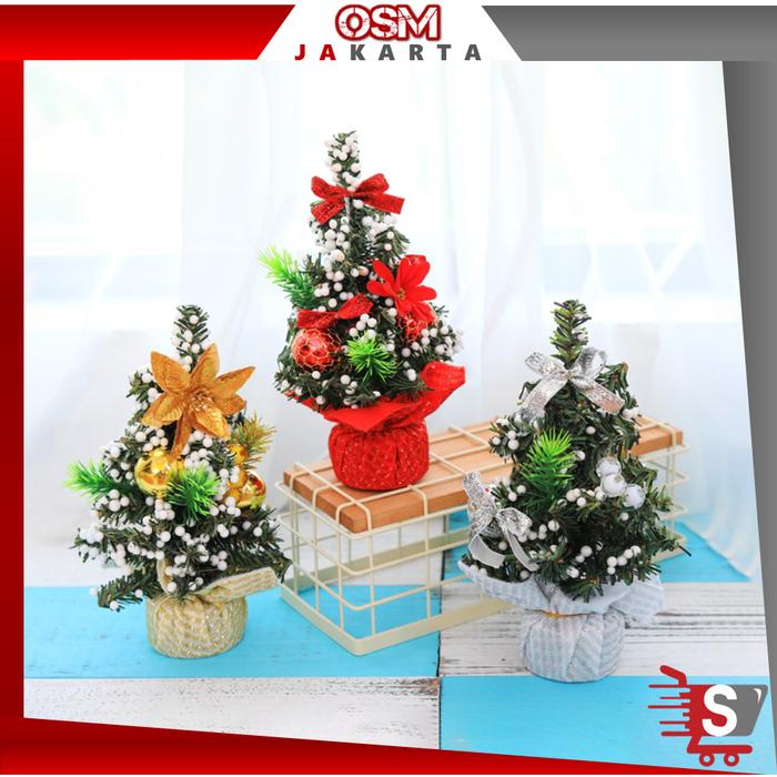 OSM JKT 6020 Pohon Natal Hias / Pohon Natal Hias Mini Dekoratif / Pohon Natal Artificial Hiasan Meja
