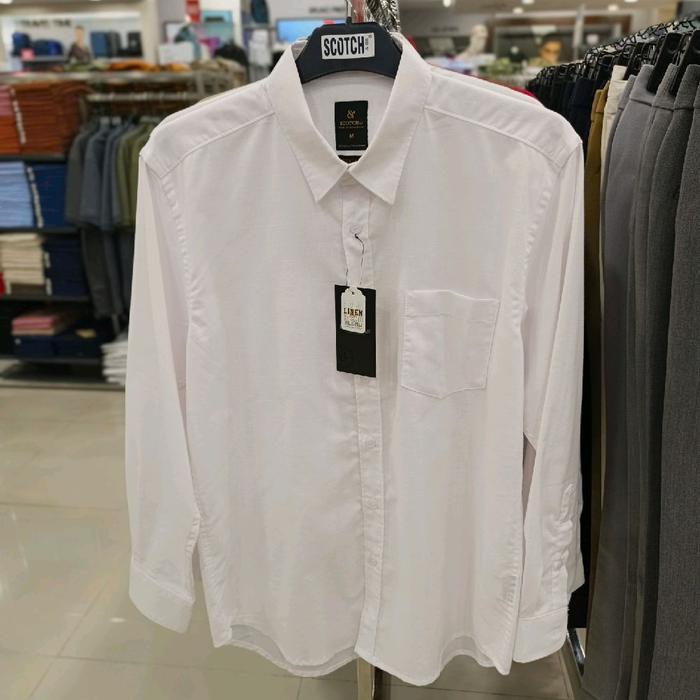 scotch&co kemeja panjang polos modernfit