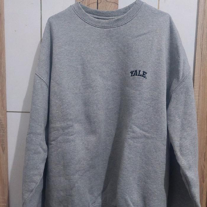 sweater crewneck cn yale bahan tebal
