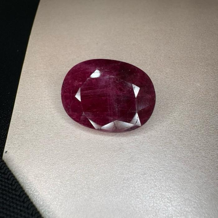 Natural red ruby heat A Tanzania