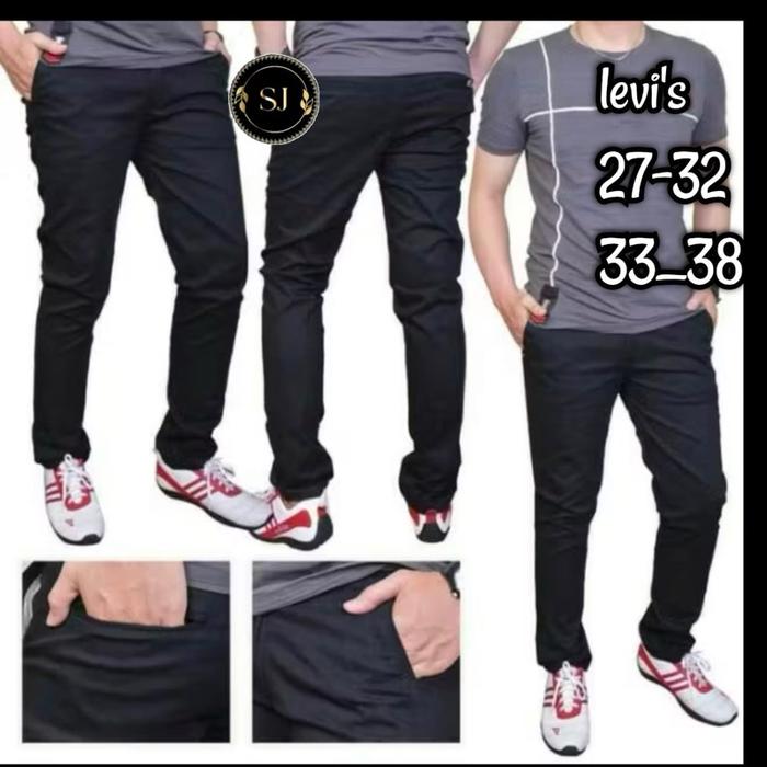 Chinos 511 katun panjang kuncup bahan tebal