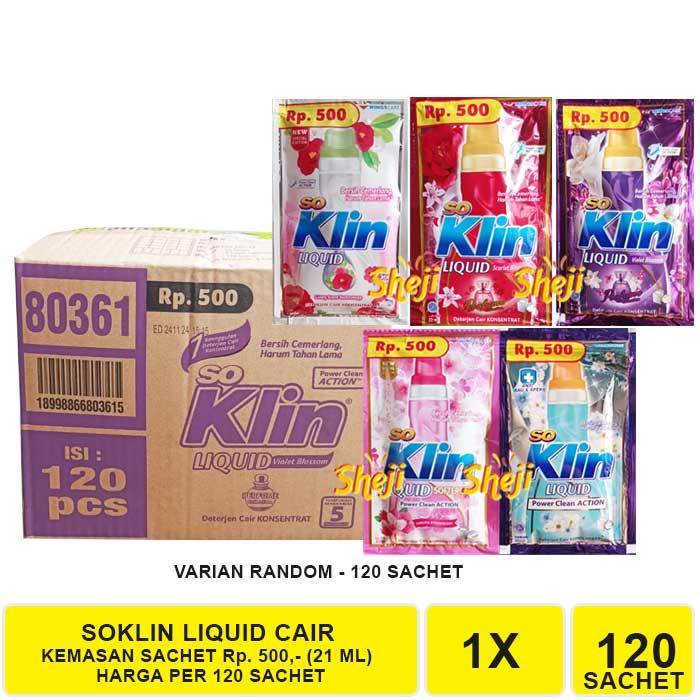 1 DUS ISI 120 SACHET SOKLIN LIQUID SACHET 500 ISI 20 ML