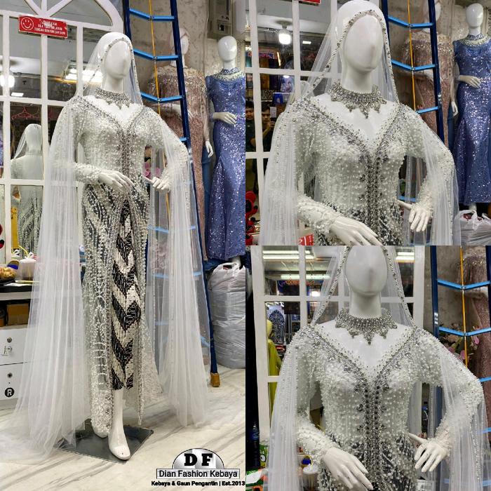 Kebaya Akad Pengantin / Akad Pengantin / Kebaya Akad Putih / Kebaya Akad Murah .
