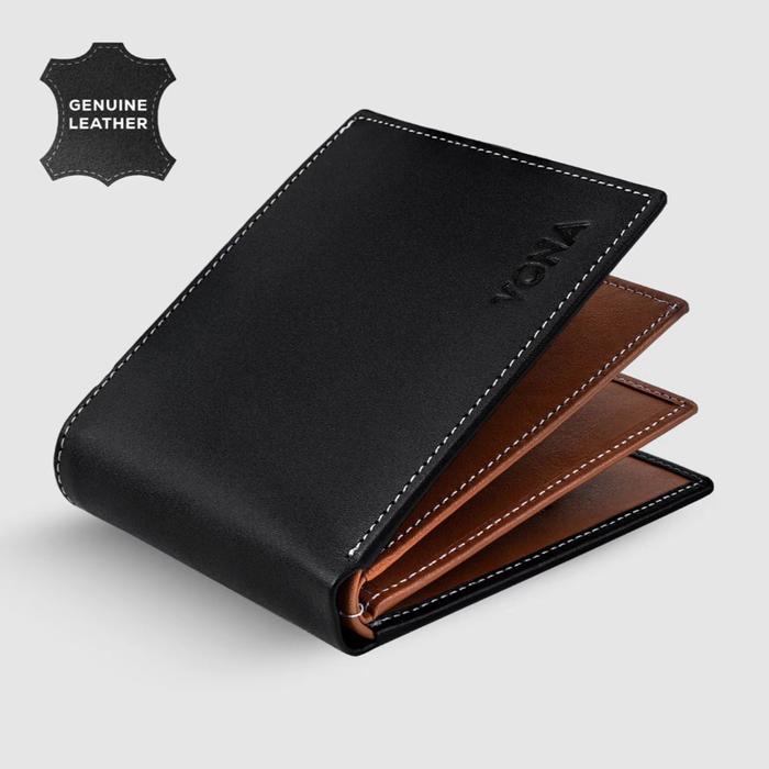 Dompet leather vona id Pria