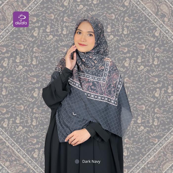 alwafa hijab kashmir scarf bahan voal premium printing Syari Kerudung