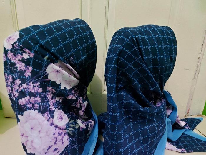 Hijab Segieempat Motif SS Bahan Voal Premium Terlaris Sultan M Store