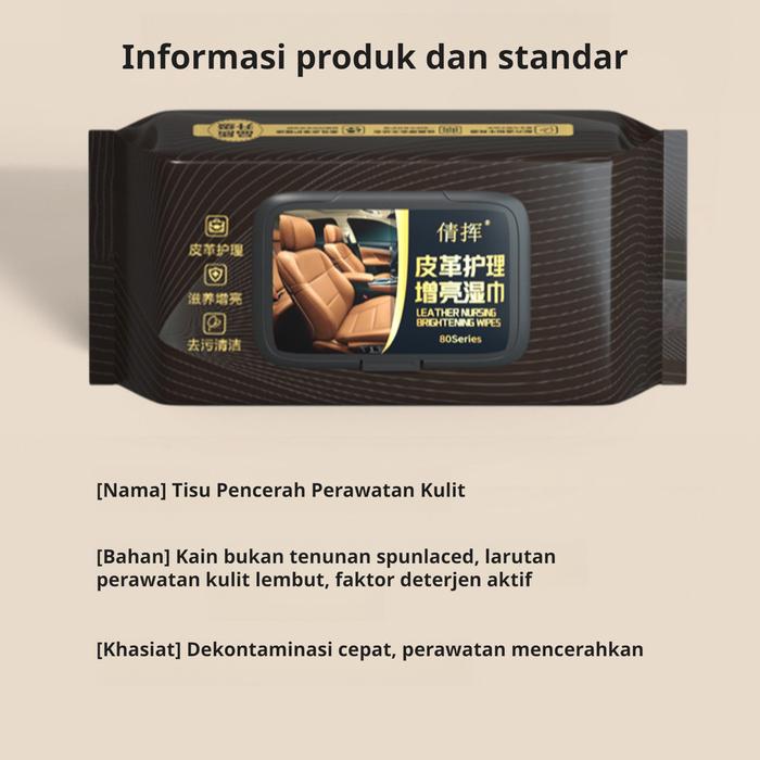 ✨Beli 2 Gratis 2✨Tisu Basah Pembersih Mobil/Tisu Basah Pembersih Kulit/Tisu Basah Poles Kulit/Tisu B
