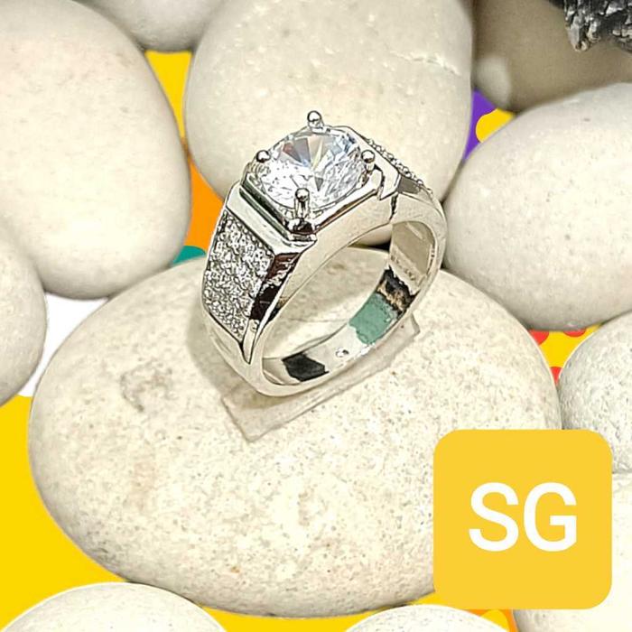 CINCIN PRIA CINCIN TITANIUM MODEL BATU Perhiasan Rings