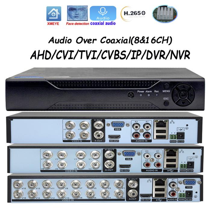 Xmeye  Video Recorders Audio Over Coaxial Voice 4/8/16 Channels DVR