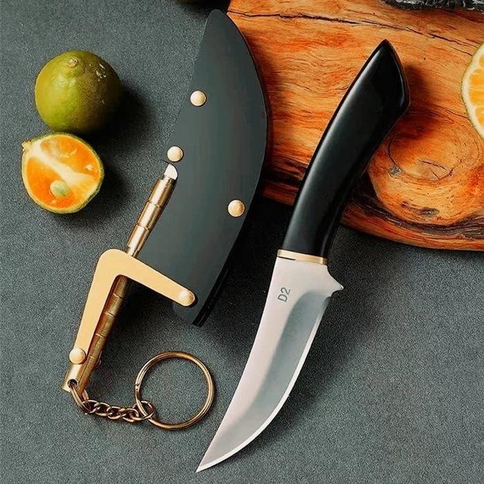 Pisau Survival Dengan Sarung Kulit / Pisau Dori Jepang Super Tajam Pisau Gantungan Kunci Pisau Dapur