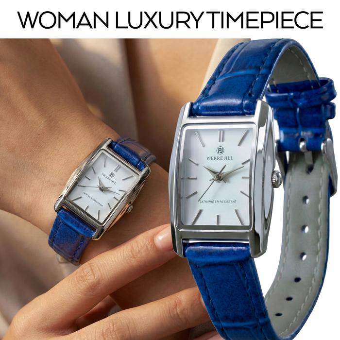 PIERRE JILL 1798-L JAM TANGAN CASUAL FASHION WANITA TALI KULIT WATER RESISTANT FREE BOX