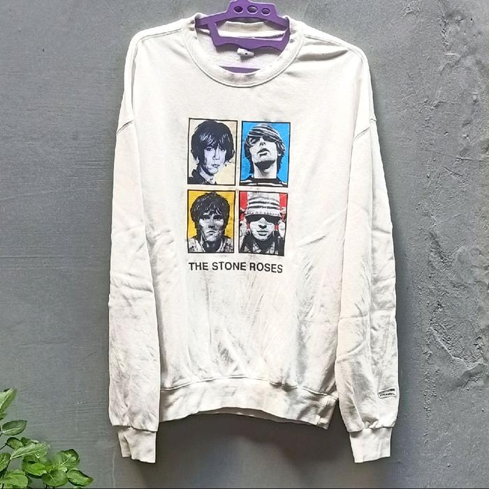 Crewneck Sweater THE STONE ROSES | Rock Band | Brand TRAVEL | Bekas Preloved Second Thrift