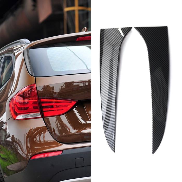 1 Pair Plastic Rear Window Side Spoiler for BMW E84 X1 2009-2015