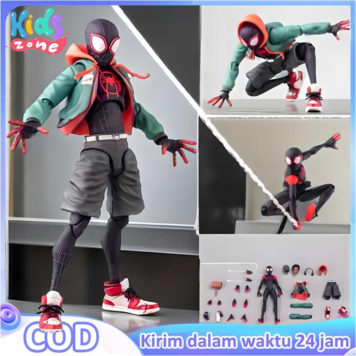 Action Figure Mainan Iron Spiderman Avengers Infinity War Action The Amazing Spiderman Miles Morale
