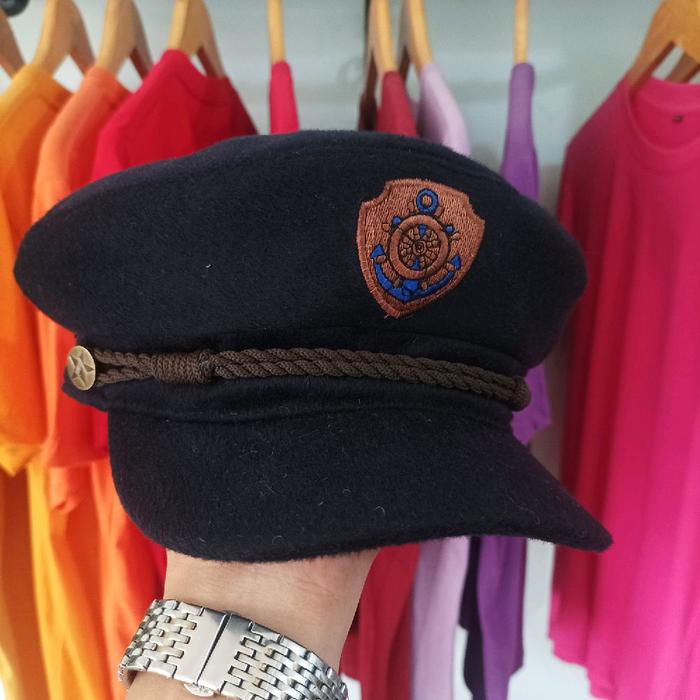 TOPI SAILOR HAT WOOL / TOPI PELAUT / TOPI KAPTEN SAILOR