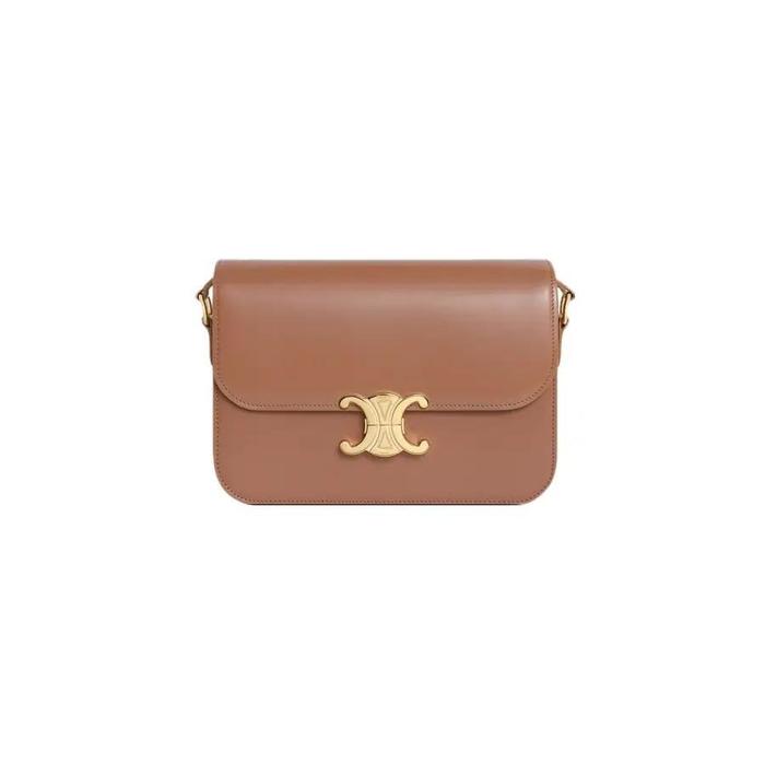 Tas Selempang Wanita Celine Classique Triomphe Bag Shiny Calfskin