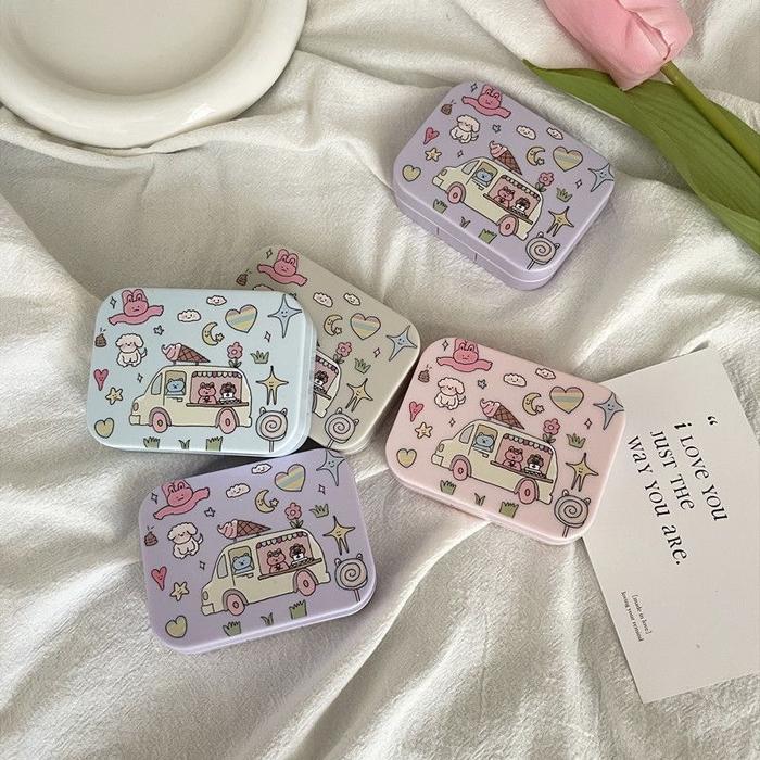 Elike Softlens Case Tempat Kontak Lensa Mata Tempat Kotak Softlens Mata Travel Kit Mini Ada Kaca Tra