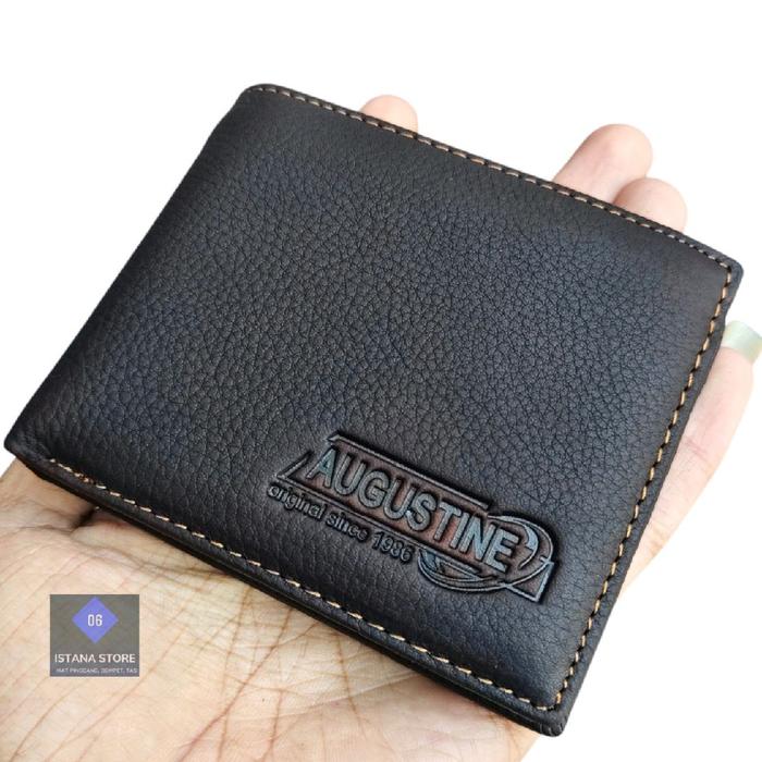 Augustine Dompet Pria Kulit Asli koffe dengan Logo Original Since 1886 Kualitas Terbaik