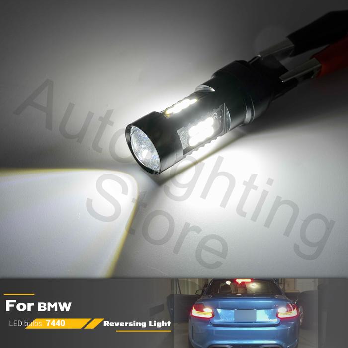 2 Buah T20 W21W 7440 Lampu Mundur LED CANBUS Tidak Ada Kesalahan