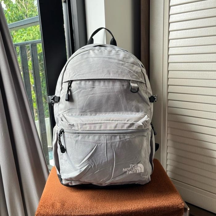 ransel tas second TNF the north face abu pria dan wanita muat leptop untuk sekolah kerja atau travel