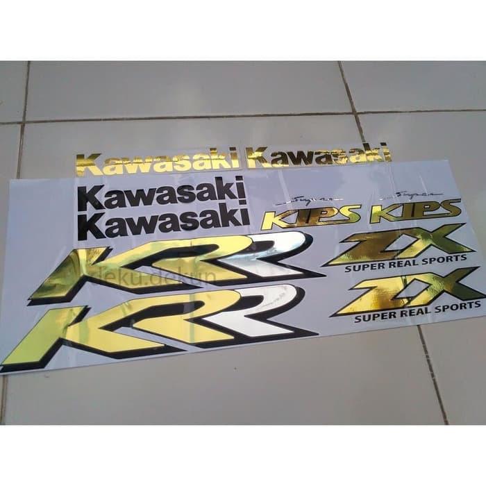 Stiker Striping Ninja Krr Zx 150 warna Hitam full set OSEAN