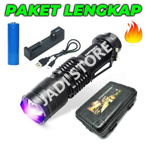 1 Set Box UV Senter UV Ultraviolet Senter LED 395nm Ultraviolet UV Flashlight Ultraviolet Flashlight