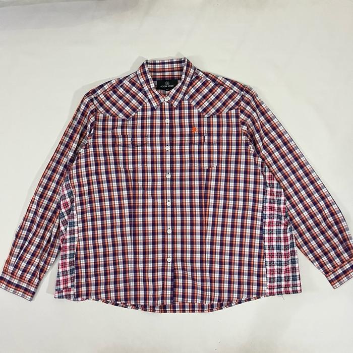Kolon Sport Lightweight Plaid Button Up Shirt Boxy Fits  no Muji Uniqlo U Carhartt Dickies Supreme S