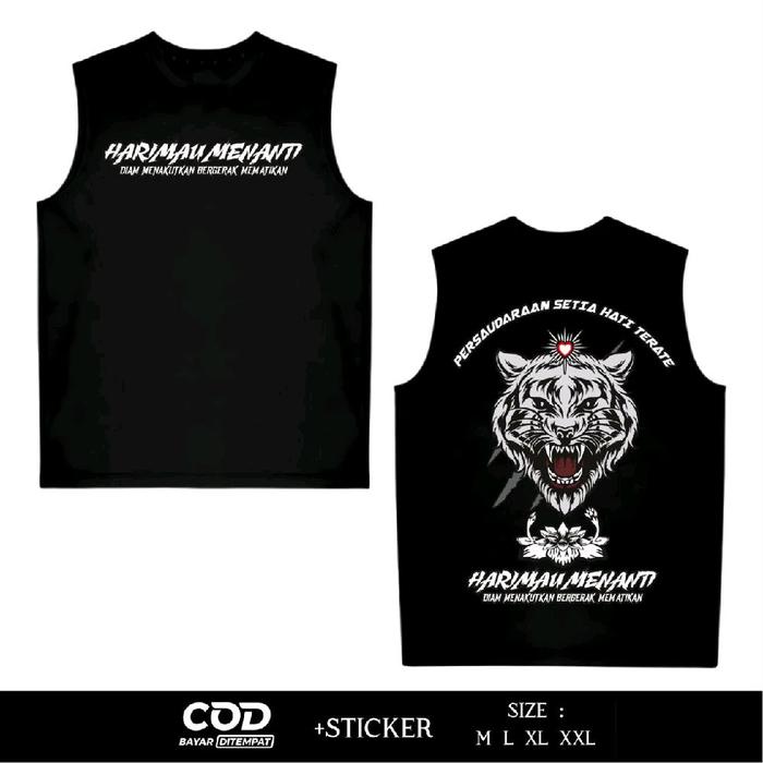 Singlet Desain Terbaru Harimau Menanti Ars88store Model Distro Lekbong Sablon Full Punggung Dtf Perg