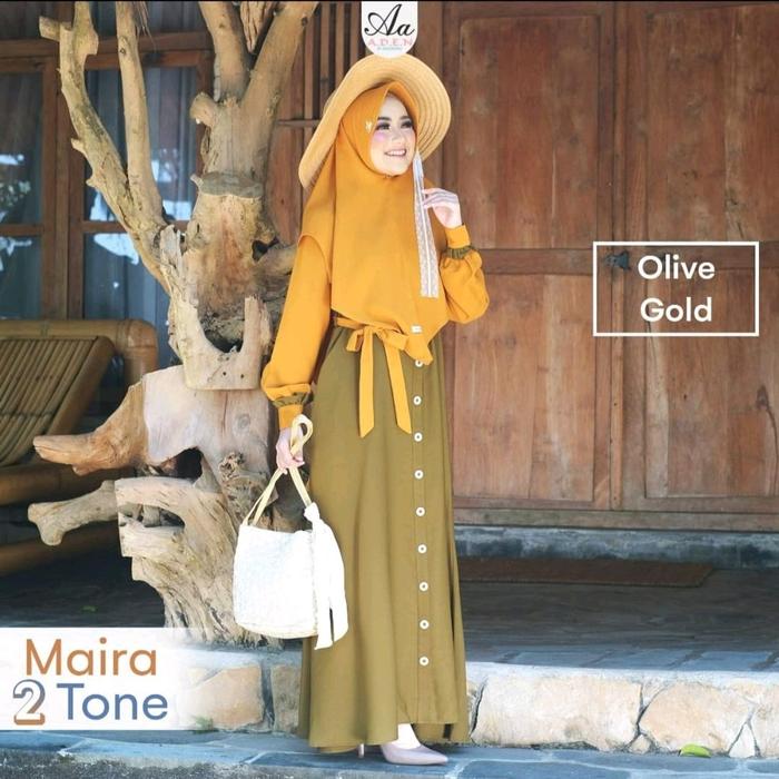 Gamis set khimar lebaran 2024 terbaru terlaris bran qabila