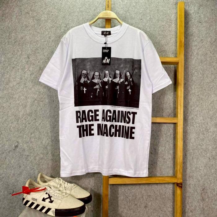 [COD]KAOS T-SHIRT MUSIC VINTAGE RATM RAGE AGAINST THE MACHINE TOUR WHITE