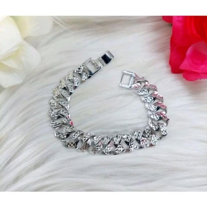 Gelang sisik naga silver titanium Bracelets