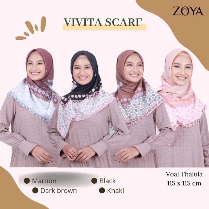 vivita scarf zoya - scarf zoya sefiempat original
