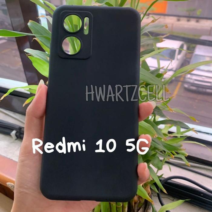 Premium Case Redmi 10 5G Softcase Hitam dan Bening Casing Protect Camera