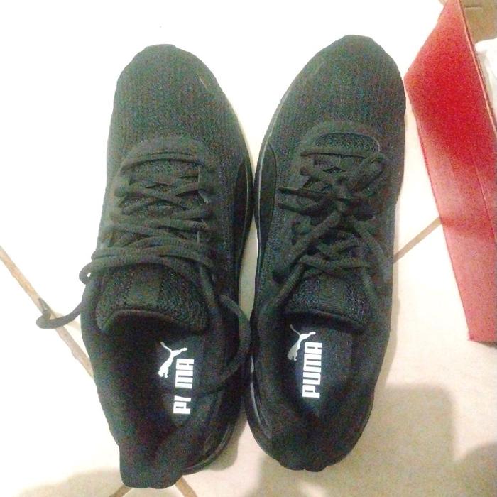 puma running black size 43