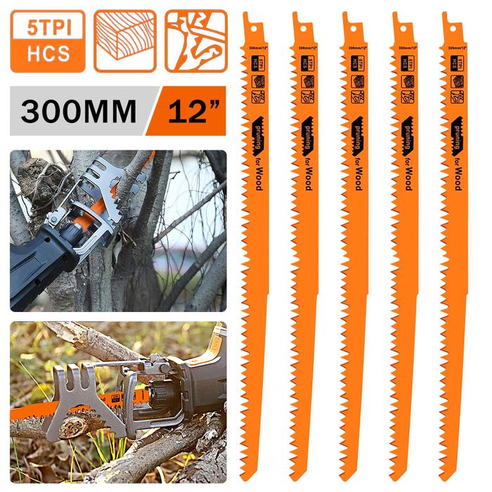 5pcs Reciprocating Saw Blades JigSaw Blade Handsaw Multi Saw Blade