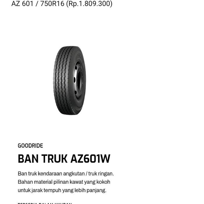 Ban 750R16 goodride / Ban kawat