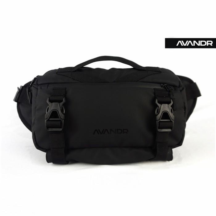 AVANDR X2X Black Matte Tas Selempang Pria Multifungsi Sling Bag - black