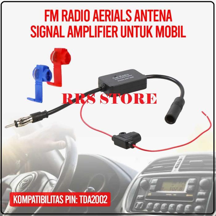 RRS STORE Aerials Antena Signal Amplifier FM Radio untuk Mobil - ANT-208 PENGUAT SIYAL Sinyal kualit