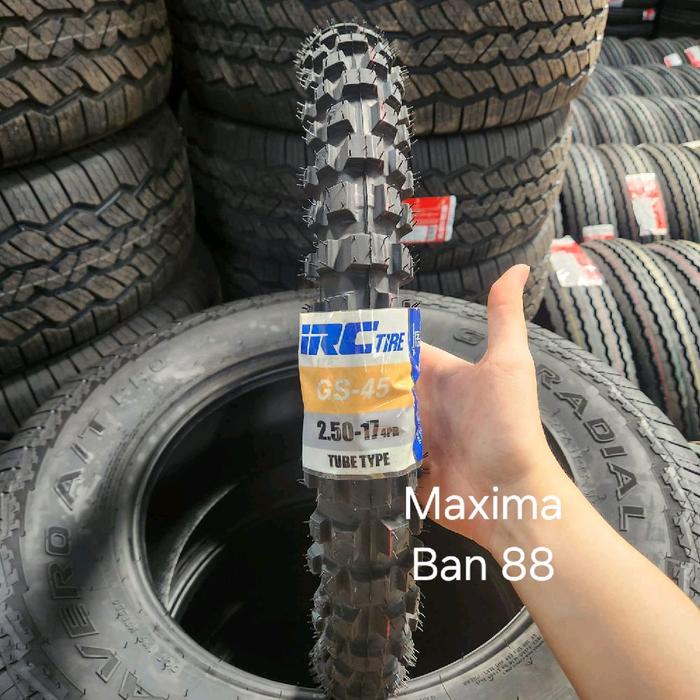 Ban Motor IRC 250-17 GS45 Tubetype Ban Luar Motor Trail Offroad Ban Tahu